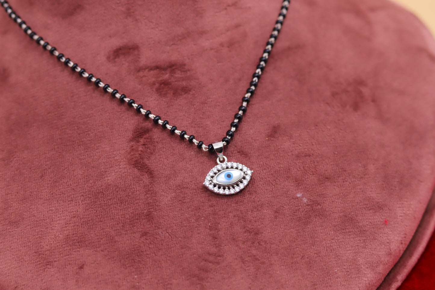 Evil Eye Silver Mangalsutra