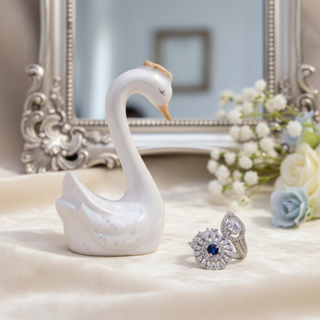 Celestial Duo Sapphire Statement Ring