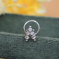 Sparkle trio  Nose Pin
