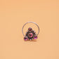 Amethyst Glow Silver Nose Pin
