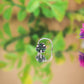 Emerald Bloom Silver Nose Pin