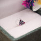 Amethyst Glow Silver Nose Pin
