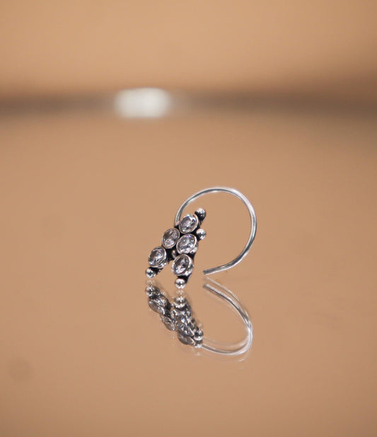 Sparkle trio  Nose Pin