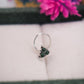 Green Trinity Silver Nose Pin