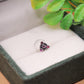 Amethyst Glow Silver Nose Pin