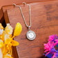 Luna Halo Spark Silver Pendant