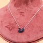 Elegant Black Swan 925 Silver Pendant Chain