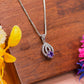 Amethyst Flame Spark Silver Pendant