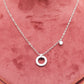 Premium Minimal Circle 925 Silver Pendant Chain
