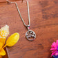 Sacred Hand Circle Silver Pendant