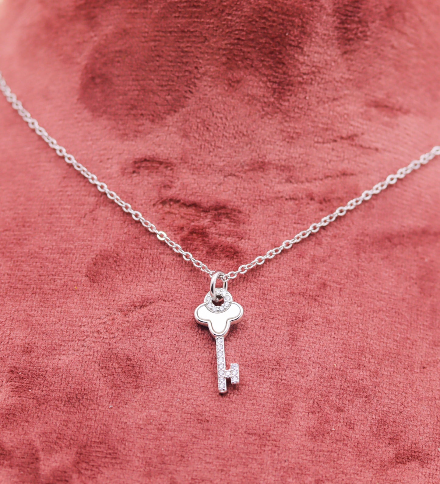 Luxury Key Design 925 Silver Pendant Chain