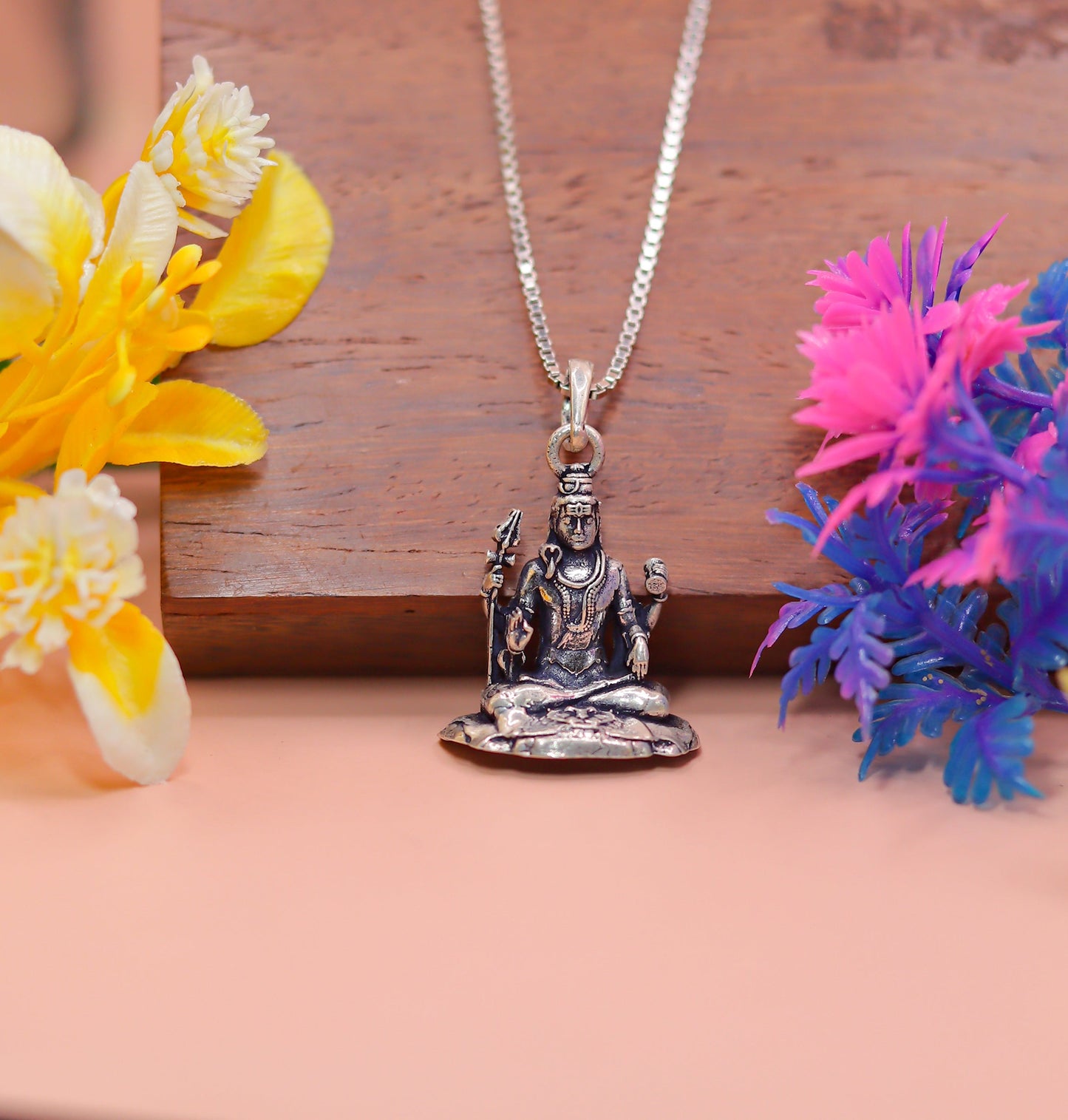 Lord Shiva Pendant in 925 Sterling Silver
