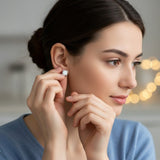 925 Sterling Silver Solitaire Stud Earrings
