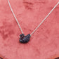 Elegant Black Swan 925 Silver Pendant Chain