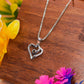 Twin Heart Embrace Silver Pendant