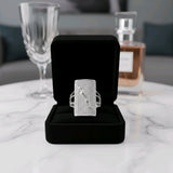 Classic Solitaire Silver Ring