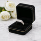 Regal Diamond-Pattern Silver Statement Ring