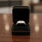 Regal Diamond-Pattern Silver Statement Ring