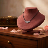 Black Beads Diamond Butterfly Mangalsutra