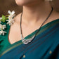 Elegant Curve Silver Mangalsutra
