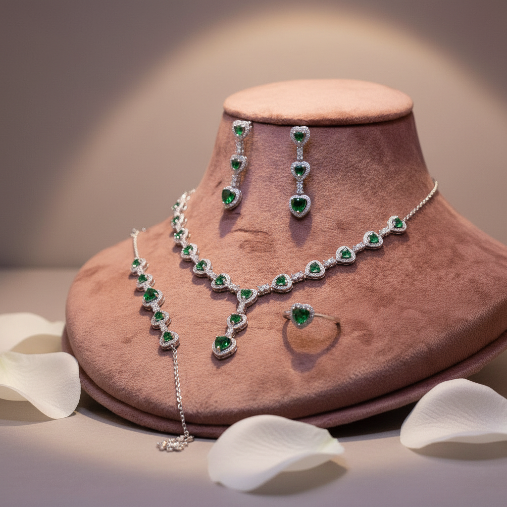 Emerald Heartbeat Set