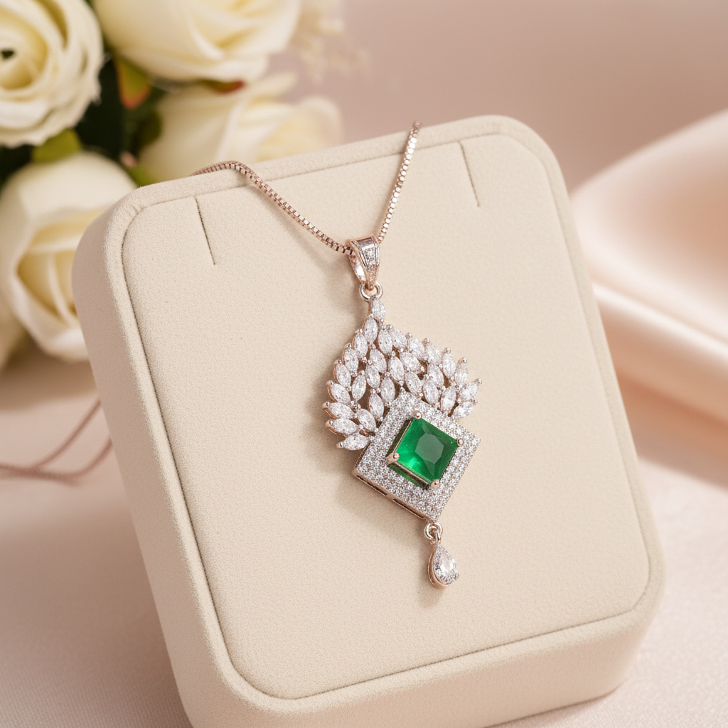 Emerald Crown Radiance Pendant