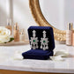 The Imperial Emerald Bloom Silver Earrings