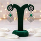 Elegant Emerald Drop Earrings