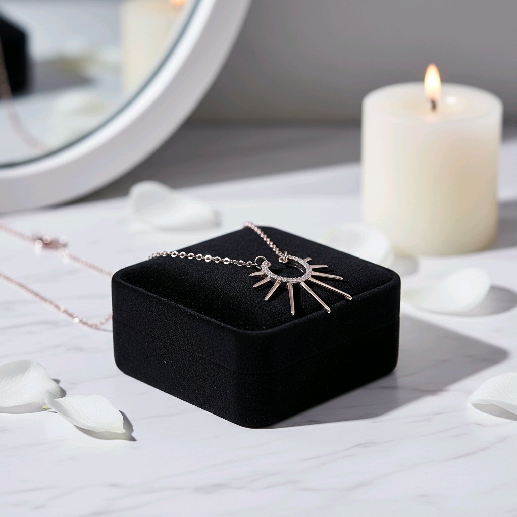 The Celestial Sunray Silver Chain Pendant