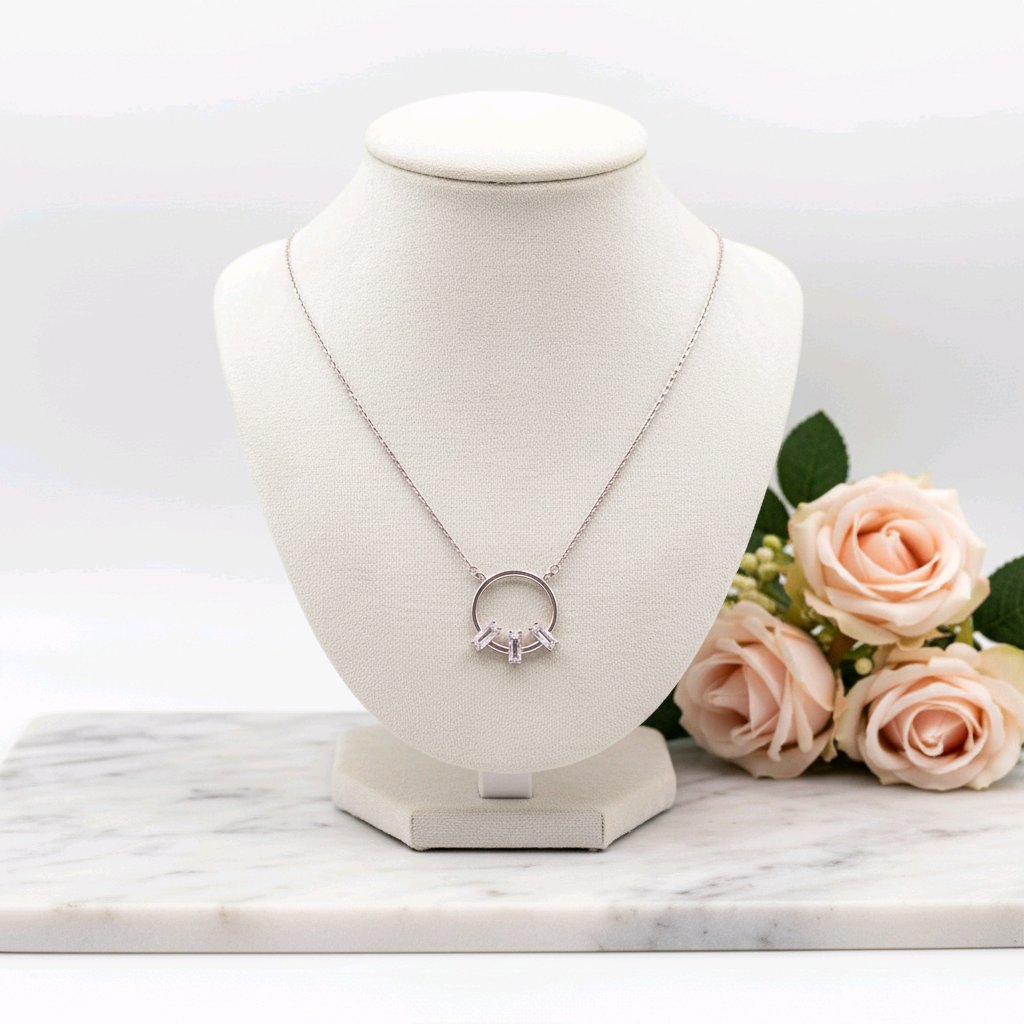 The Eterna Halo Silver Chain Pendant