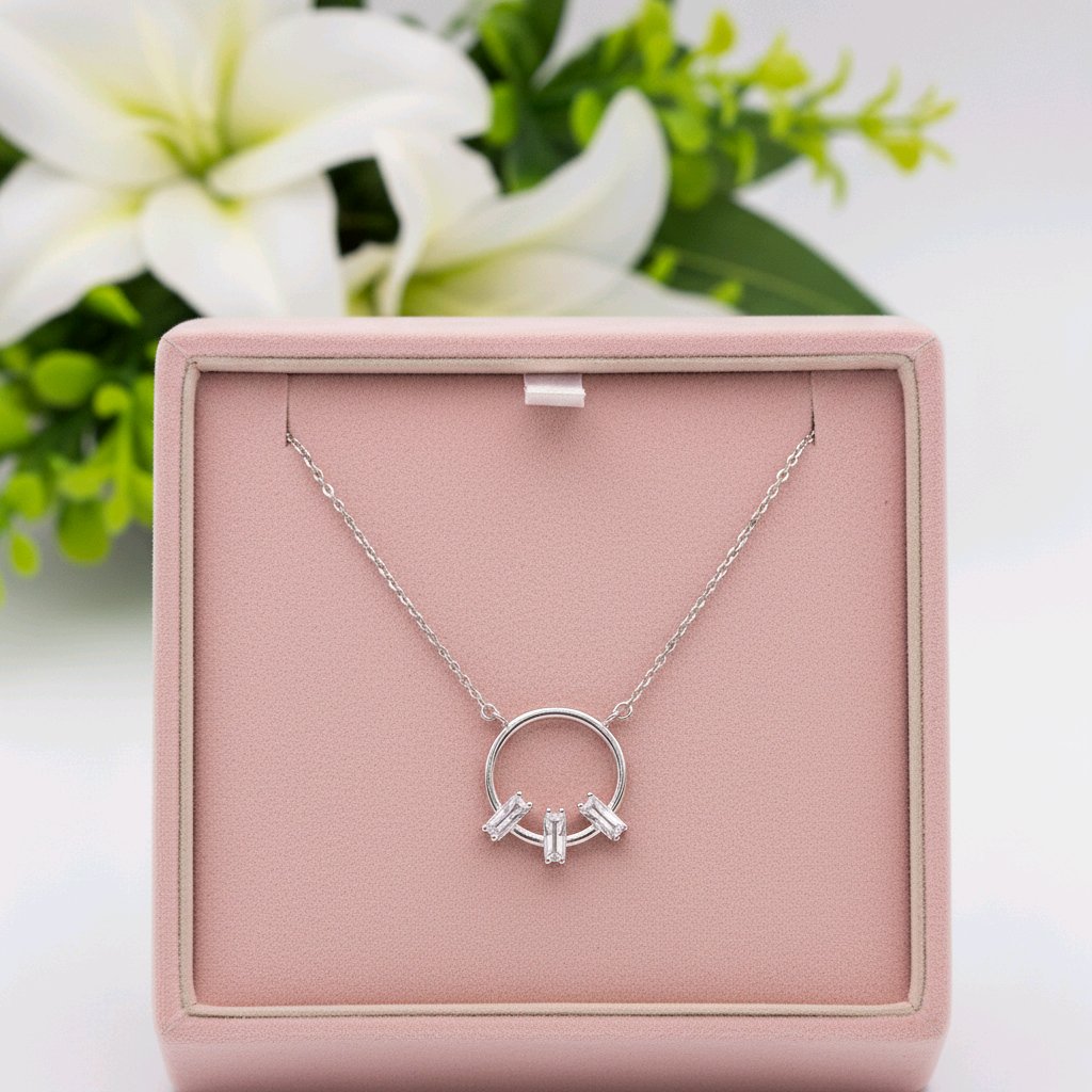 The Eterna Halo Silver Chain Pendant