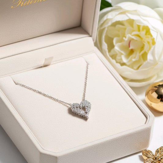 Eternal Heart Spark Silver Chain Pendant