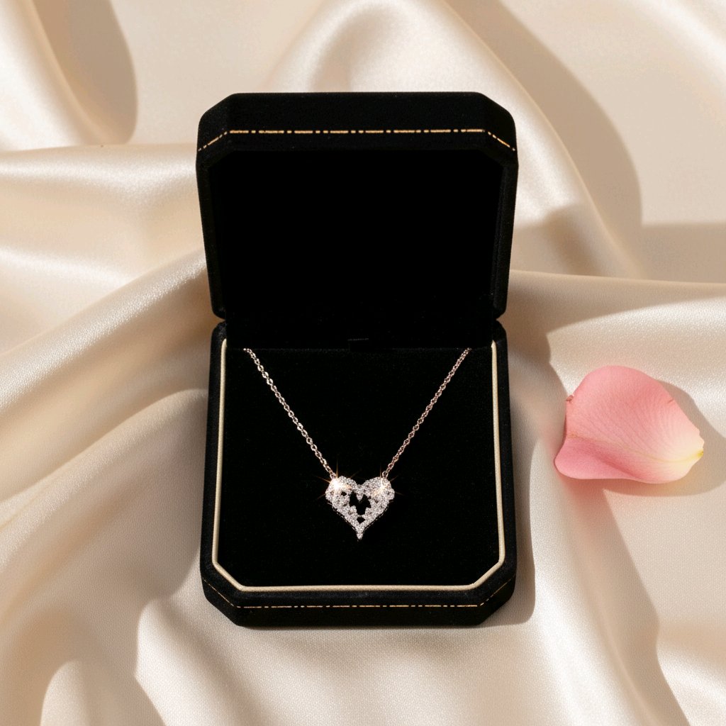 Eternal Heart Spark Silver Chain Pendant