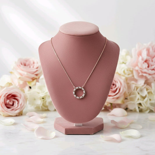 Timeless Circle Grace Silver Chain Pendant