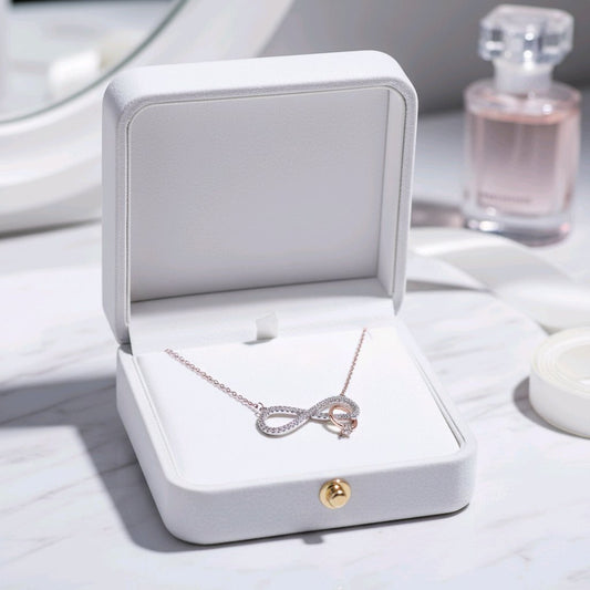 Forever Infinity Knot Silver Chain Pendant