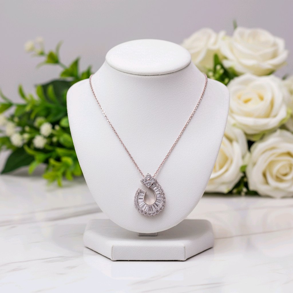 Eternal Teardrop Diamond Pendant