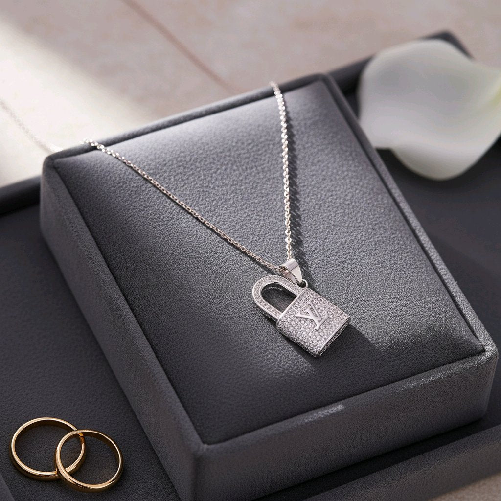 Eterna Lock Diamond Pendant