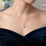 Eternal Teardrop Diamond Pendant
