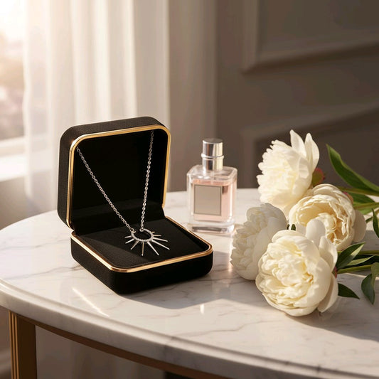 The Celestial Sunray Silver Chain Pendant