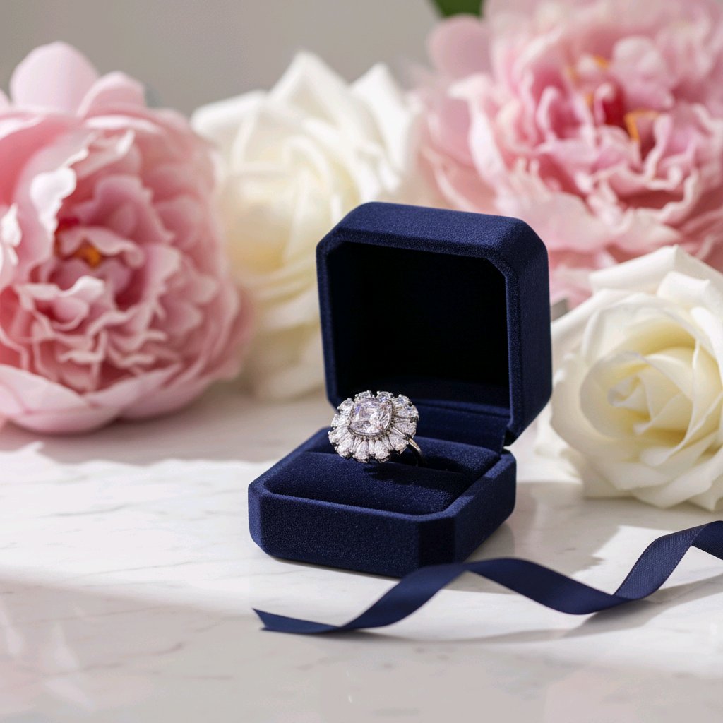 "Radiant Bloom Silver Ring"