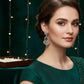 Elegant Emerald Drop Earrings
