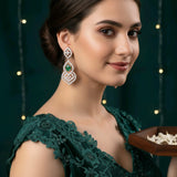 Elegant Emerald Drop Earrings