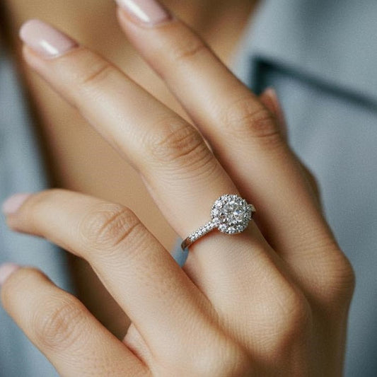 "Crystal Bloom Ring"