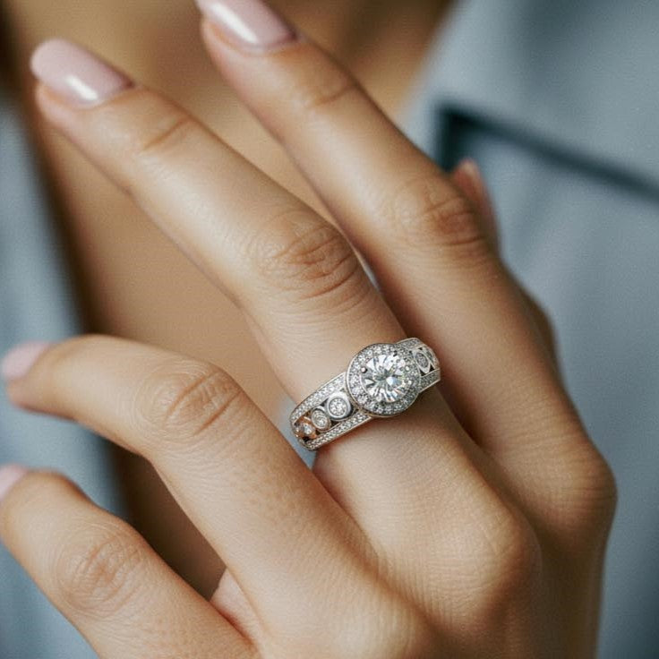 Classic Halo Grace Ring