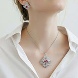 Ruby Royale Majesty Pendant Set