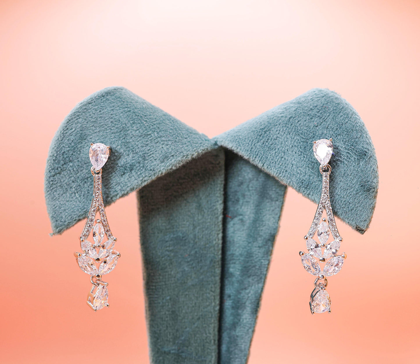 crystal blossom earrings