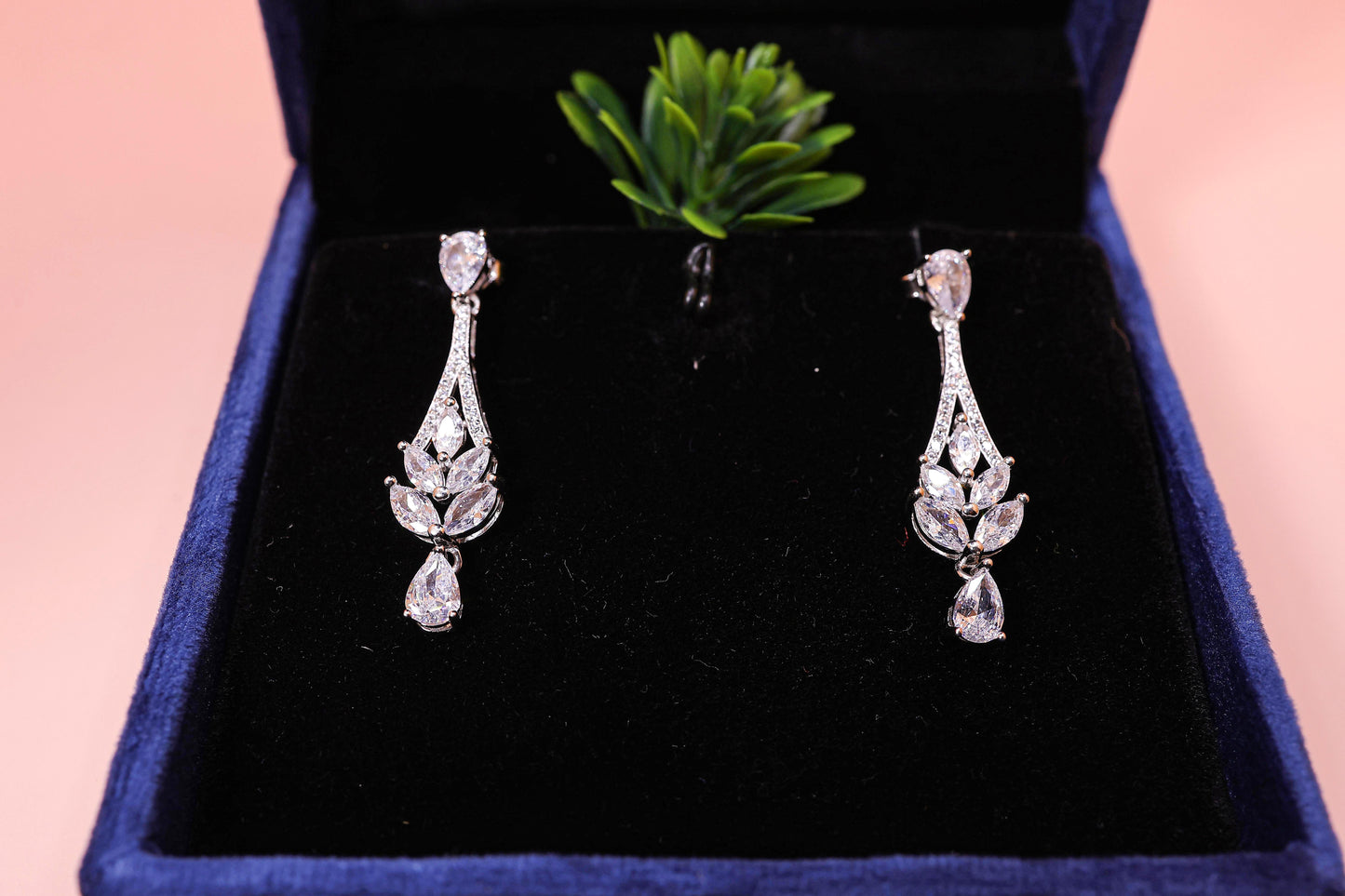 crystal blossom earrings