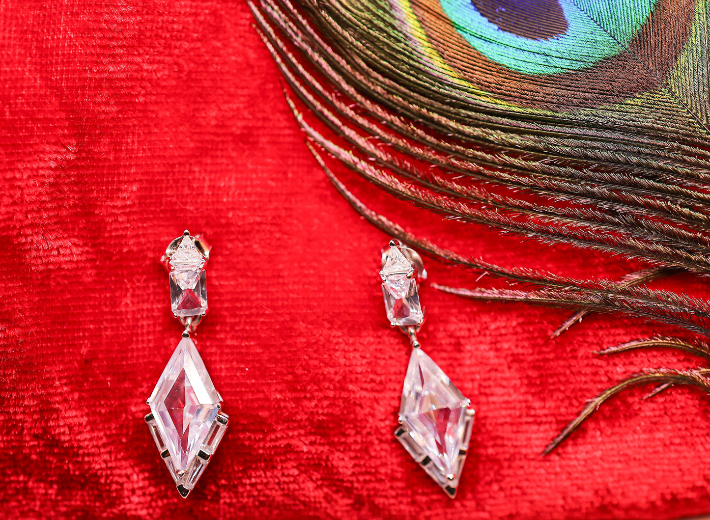 Crystal Prism Earring