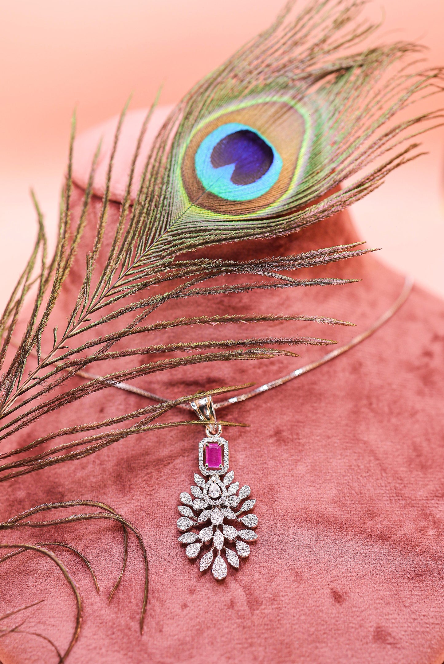 Ruby Royale Blossom Pendant