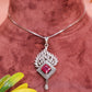 Royal Ruby Crest Pendant Set